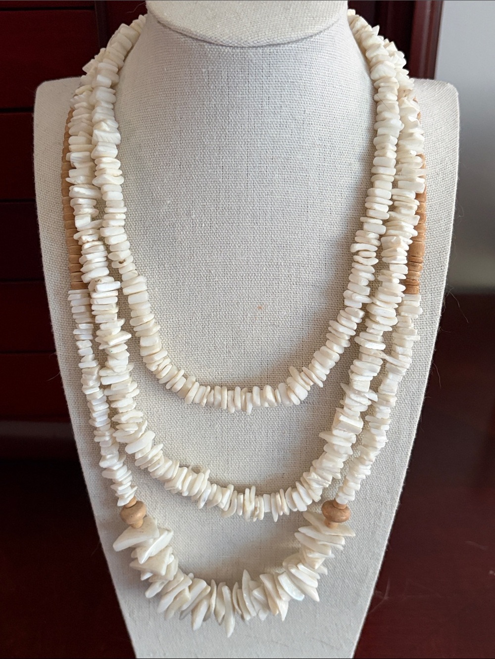 Bundle of 3 White Shell Necklaces